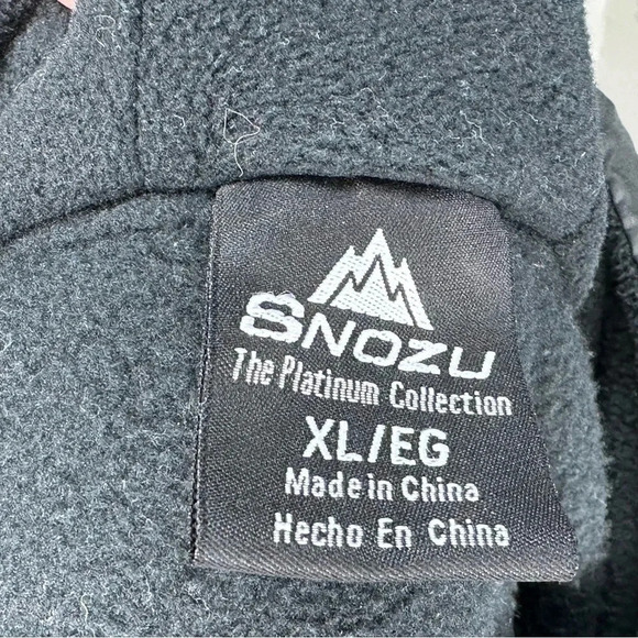 Snozu‎ the Platinum Collection XL black + pink hooded fleece jacket - Picture 6 of 7